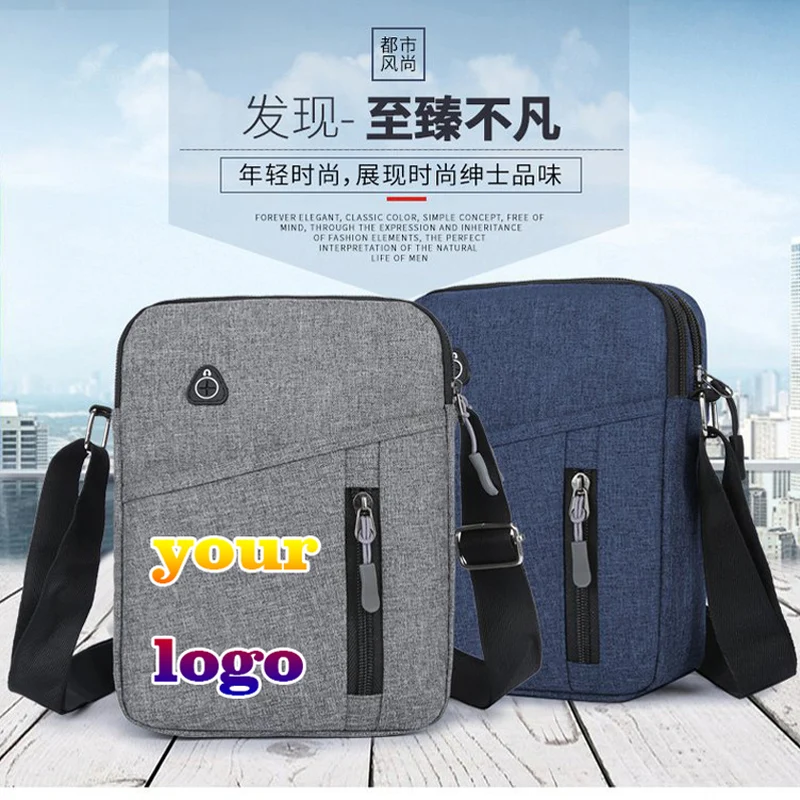 Personalised Handbag Travel Print Your Design Messenger Bag Promotional Business Gifts