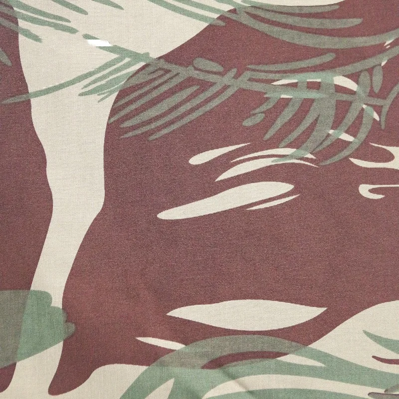 

500D Nylon Rhodesian Brush Stroke Camouflage Fabric Waterproof PU Coated Cloth Military Tactical Garment DIY Material