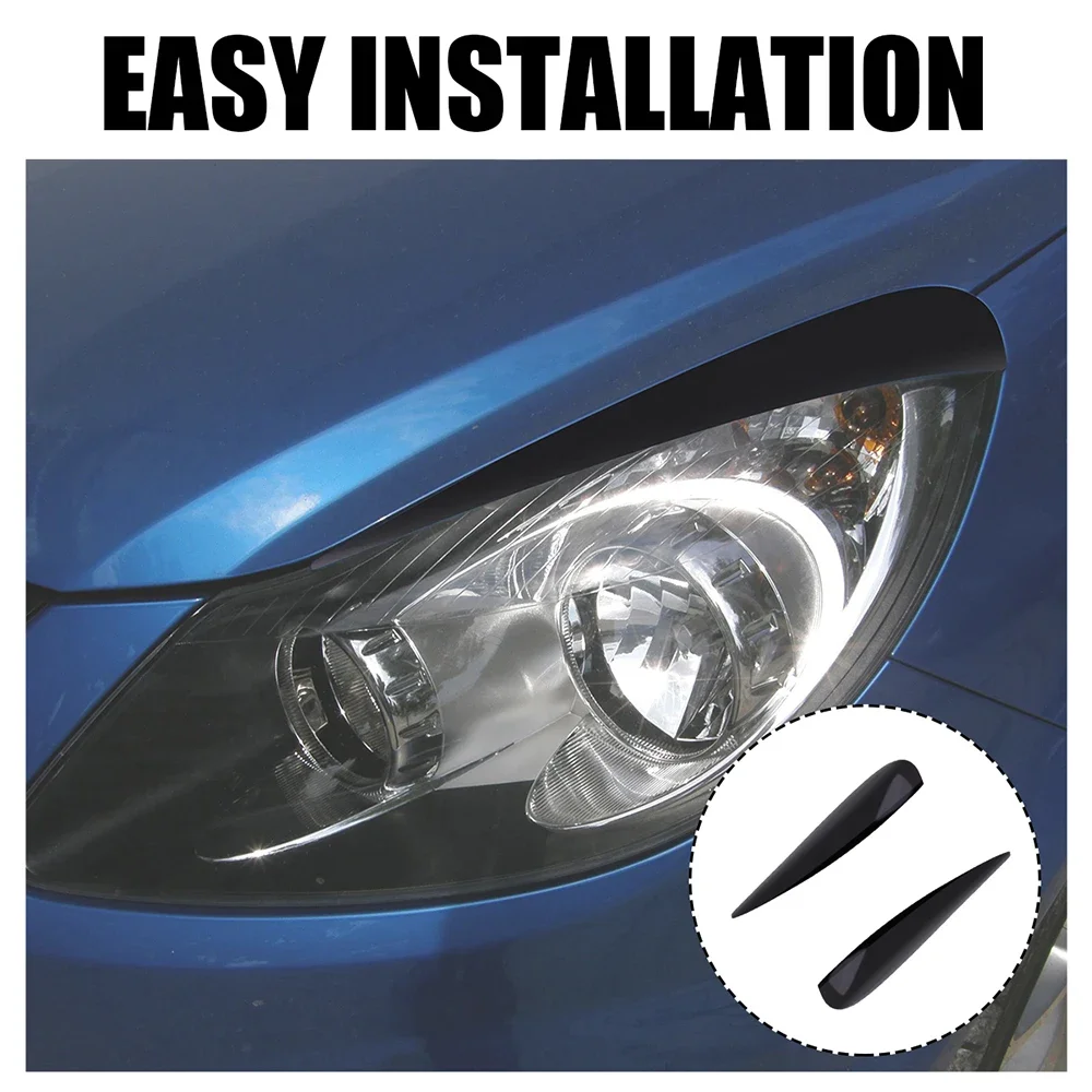 Sleek Headlamp Eyebrow Spoilers - Stylish Car Accessory