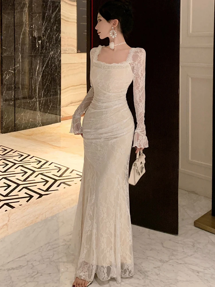 فستان سهرة فاخر أنيق للسيدات على الموضة الكورية لل...