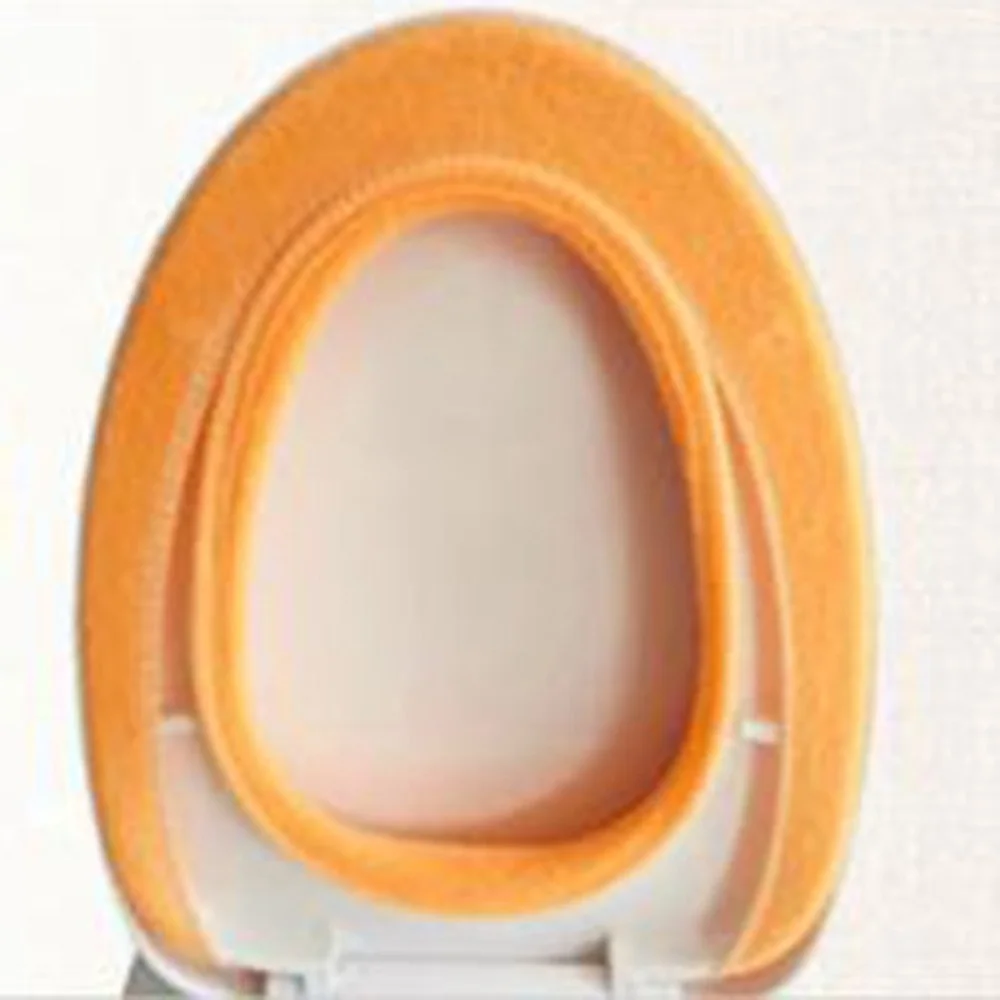 Toilet Seat Cover Waterpoof Soft Toilet Seat Cover Bathroom Washable Closestool Mat Pad Cushion O-shape Toilet Seat Bidet Cover Accessories