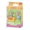Sylvanian Families Anime Figures Persian Cat Twins Triplets Babies Husky Rabbit Twins Action Figure Christmas Gift For Child 4
