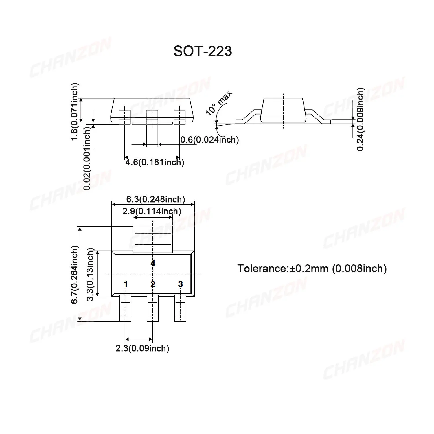 Transistors Kit Voltage Regulator IC IC Chipset Ams1117 Kit Sot223 Ams1117-3.3V Ams1117-5.0V Ams1117-Adj Ams1117-1.2V Ams1117-1.5V Ams1117-1.8V Ams1117-2.5V Transistor