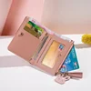 Holder Arrival Fashion Short Wallet Zipper Wallet Splice Patch Fashion Wallet Multi Card Slot Zero Wallet Card Holder Leather 3