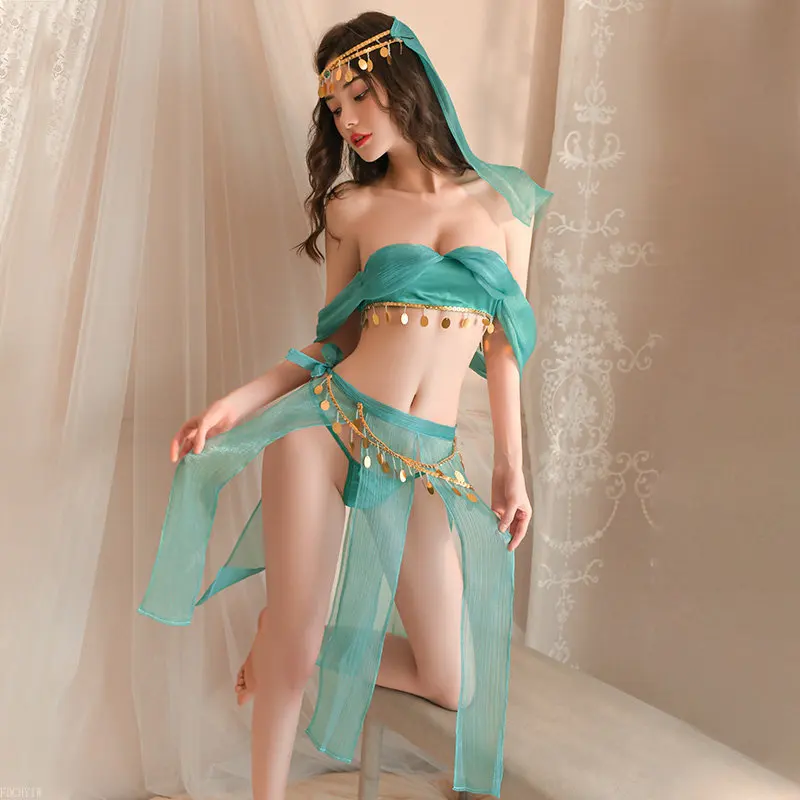 

Sexy Chinese Dress Porn Lingerie Retro Perspective Cosplay Ancient Costume Temptation Mesh Hanfu Skirt Headdress fairy dress