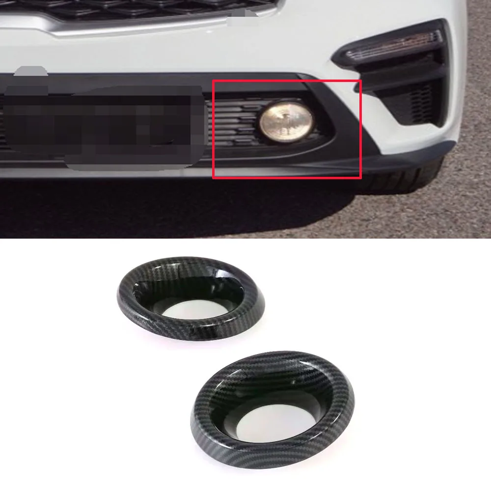 Spiegelkap Voor KIA K3 Voor Cerato Voor Forte 2019-2022 ABS Auto Body Zijdeur Achteruitkijkspiegel Cover Cap Shell Behuizing Sticker Trim Buitenspiegelbehuizing (Kleur : Carbon fiber pattern