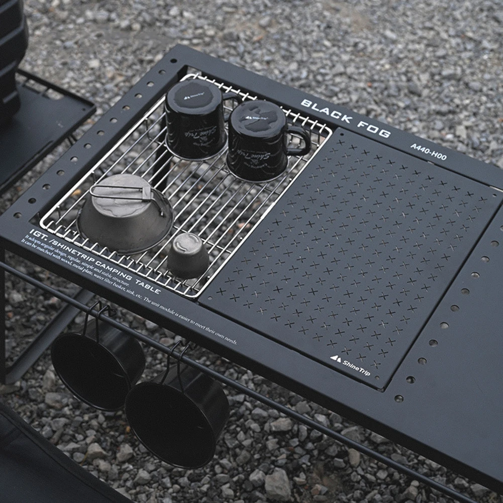 Description Picture 6 of item0.5 /1 Unit IGT Table Unit Folding Table Picnic IGT Unit Board for Burner Stainless Steel IGT Table Outdoor Camping Accessories