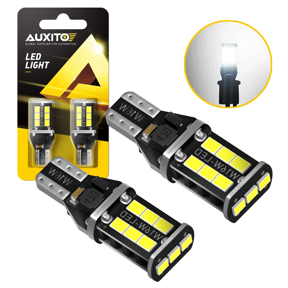 

2 шт., автомобильные лампы AUXITO T15 W16W