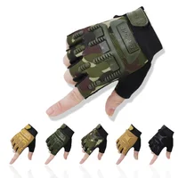 Children's Cycling Tactical Gloves Kids Exercise Half-Finger Protective Gloves Boys Girl Bicycle Camping Anti-slip Sports Gloves 1
