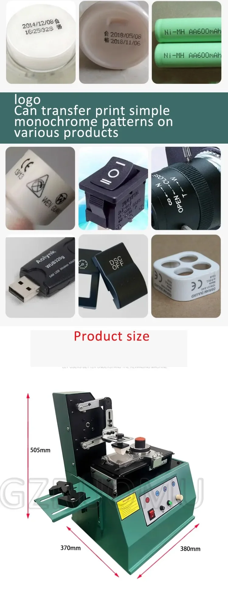 Automatic Electric Pad Printing Machine Oil Cup Coding Printing Inkjet Printer R