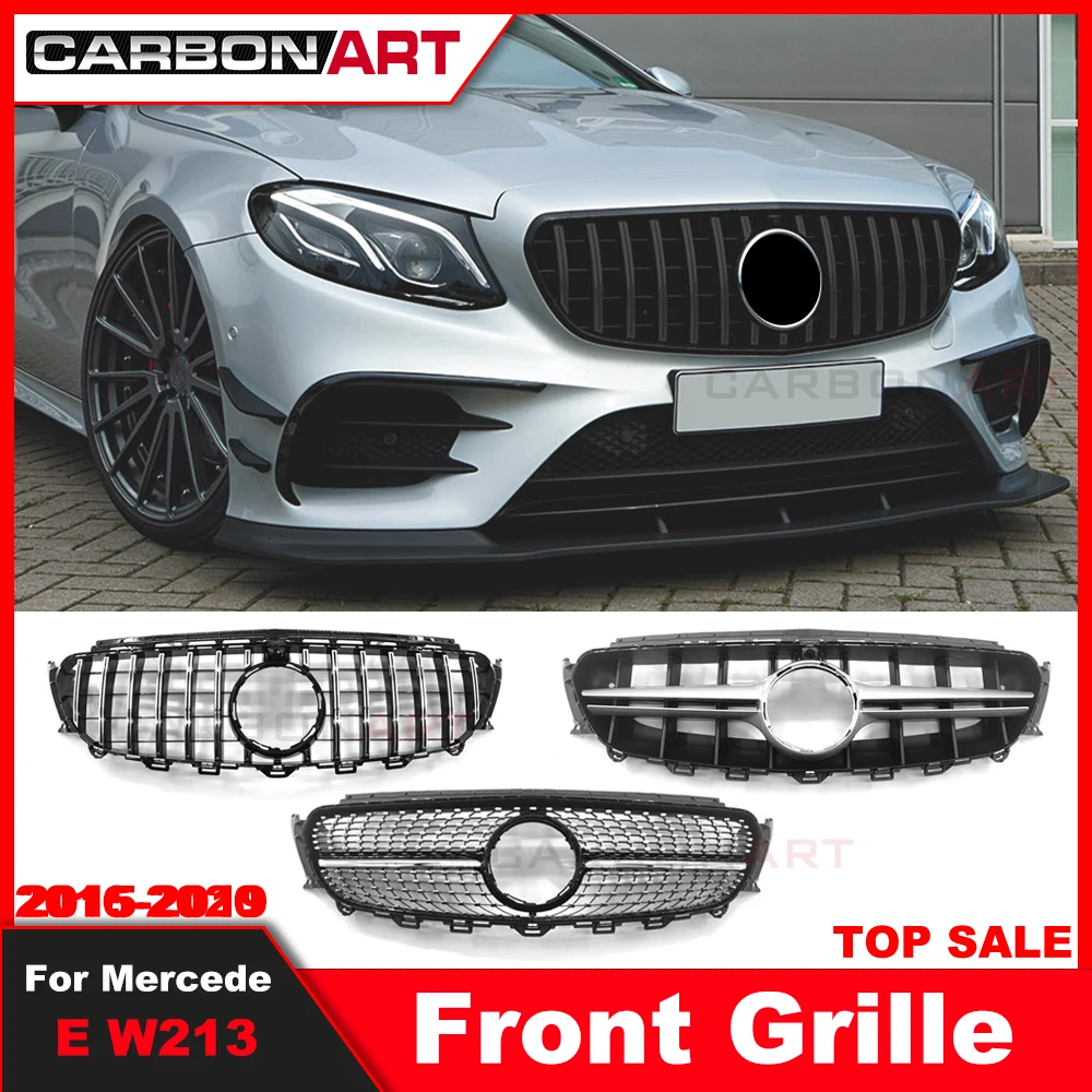 

2016 2018 2020 2022 E Class W213 GT grille For W238 E220 E250 E300 E350 E400 For E63s GT Style W238 coupe Grille W213 GT Grille