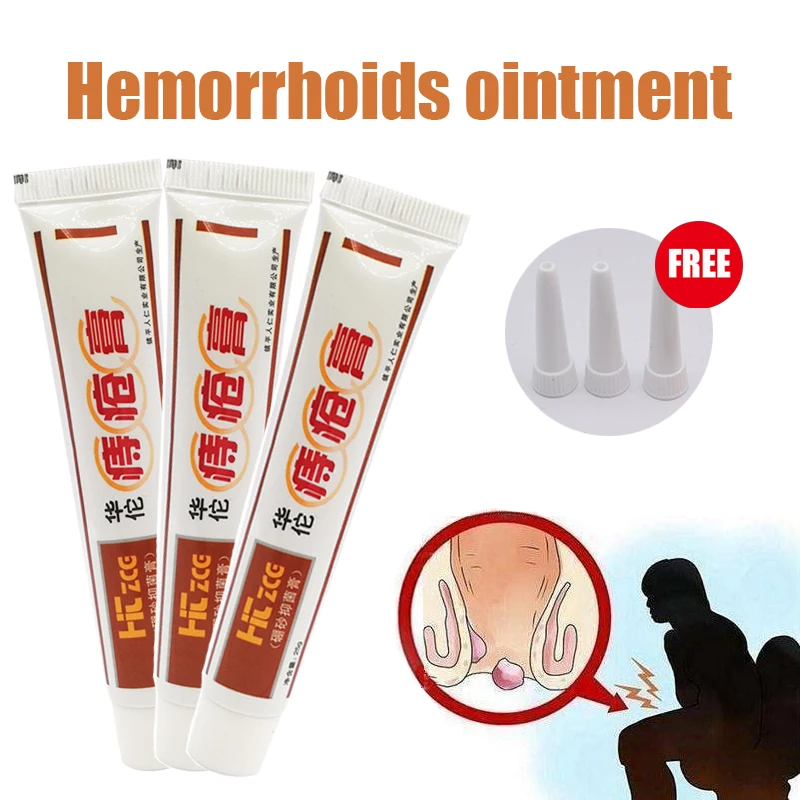 Chinese Herb Medicine Hemorrhoid Cream Analgesic Anal Fissure Medical Plaster For External Use 1/3pcs hemorrhoids treatment cream