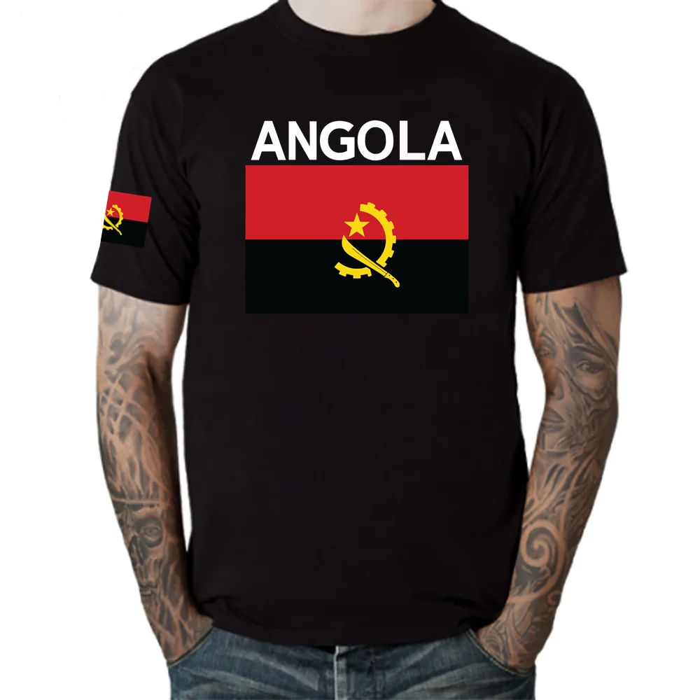 Repubblica D'Angola Maglietta Da Uomo Angolana 2022 Maglie Nation Team Tshirt 100% Cotone T-Shirt Palestre Abbigliamento Tees Country Flags Ago