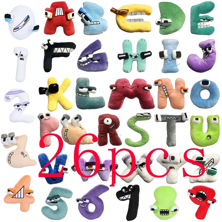 10Pcs set Alphabet Lore Plush Toys Numbers Letter（0-9 Stuffed Animal  Plushie Doll Toys Gift for Kids Children Educational - AliExpress
