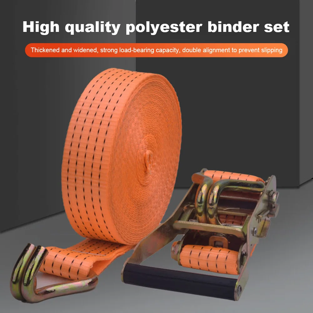 Cargo Binding Strapping Tensioner Belt 3/6/10M Thickened Ratchet Strap Luggage Cargo Tie Down Straps Lorry Lashing Fastener Rope
