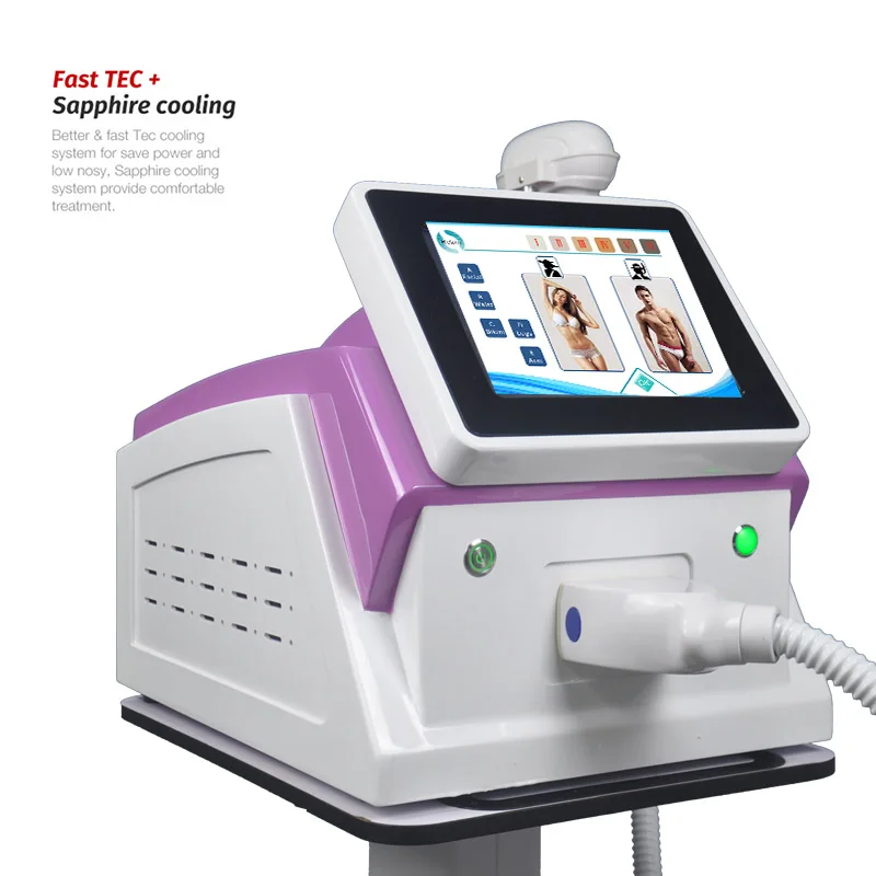 

2023 nem 3 Wavelength diode laser hair removal 808nm permanent hair removal Diode Laser Beauty Salon Machine