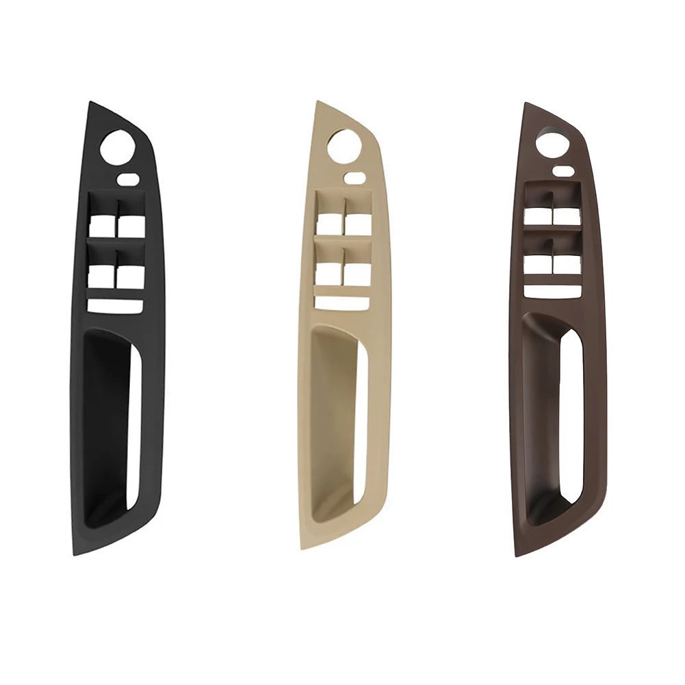 왼쪽 전면 내부 도어 패널 베이지/블랙/브라운 자동차 왼손잡이 용 BMW X5 E70 2006-2013 용 내부 도어 핸들 패널