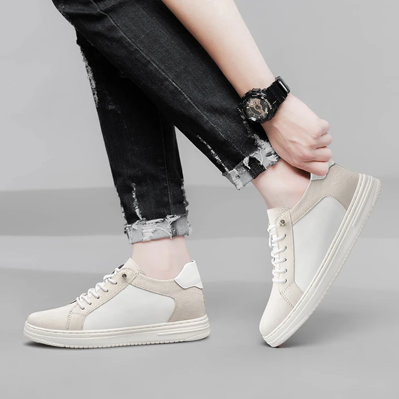 Luxury mens elevator shoes height increase invisible 8cm heighten increasing sports sneakers elevate taller lift leather shoes