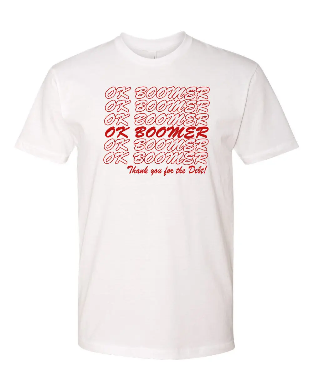 

Смешная смешная футболка OK Boomer с рисунком в стиле унисекс