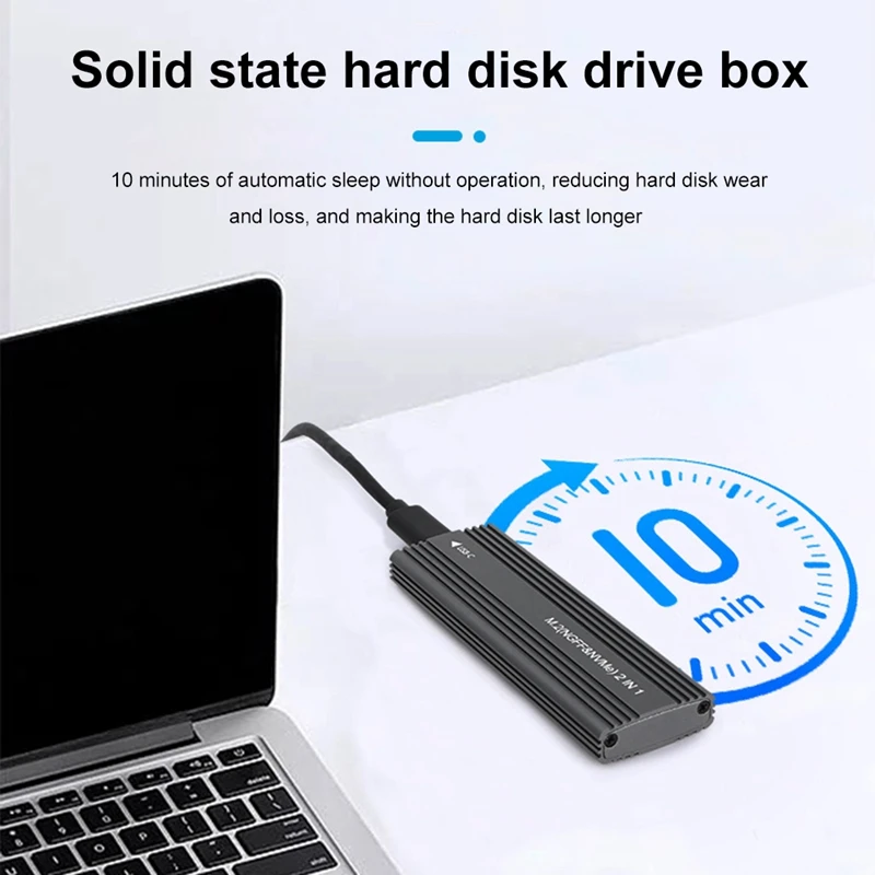 NVME/SATA   SSD Ŭ, SSD ̽ ڽ, USB 3.1 ŸԿ M.2 NGFF Pcie SSD ܺ Ŭ, 10Gbps