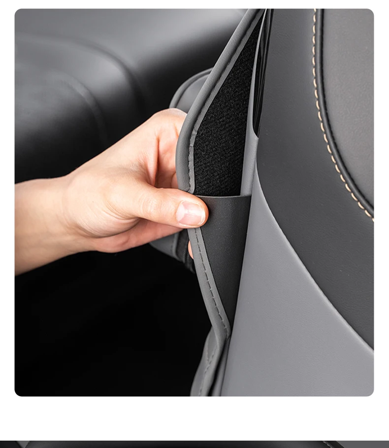 For ZEEKR 7X Multi-functional seat backrest anti-kick pad Tissue bags and cup ba