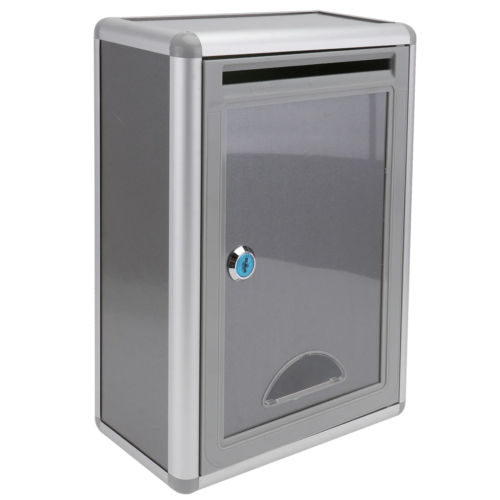 Wall-mounted Suggestion Box Hanging Lockable Mailbox Card Professional Aluminum Alloy Office Holder