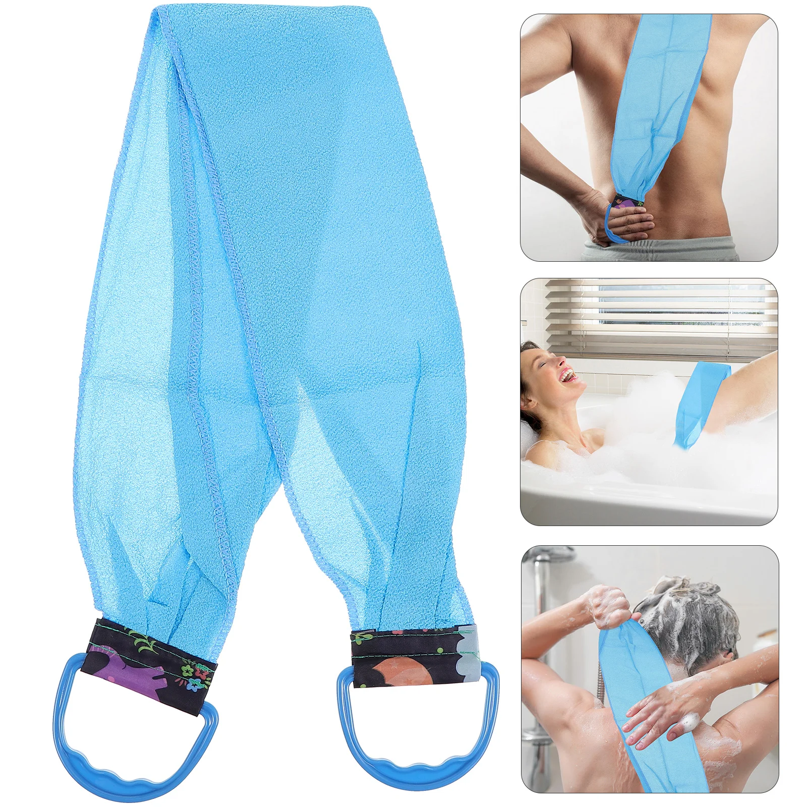 

Pull Back Towel Bath Scrubber Body Coarse Sand Exfoliating Towels Showering Polyester