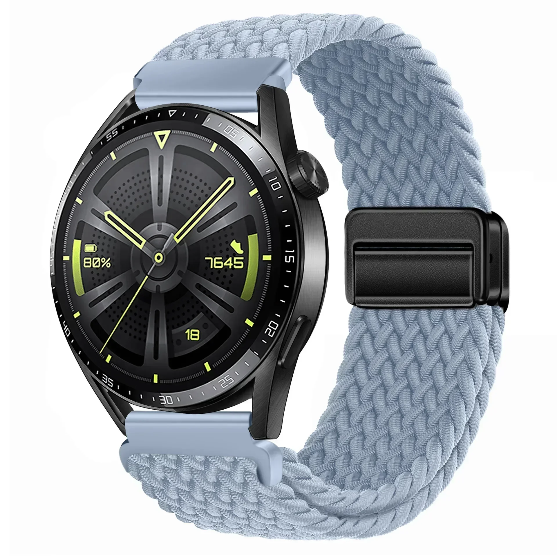 Magnetic Braided Nylon Watch Band - 20mm/22mm