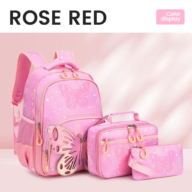 2024 Disney new girls' backpack, children's cartoon creative butterfly multifunctional and stylish versatile student backpack 2