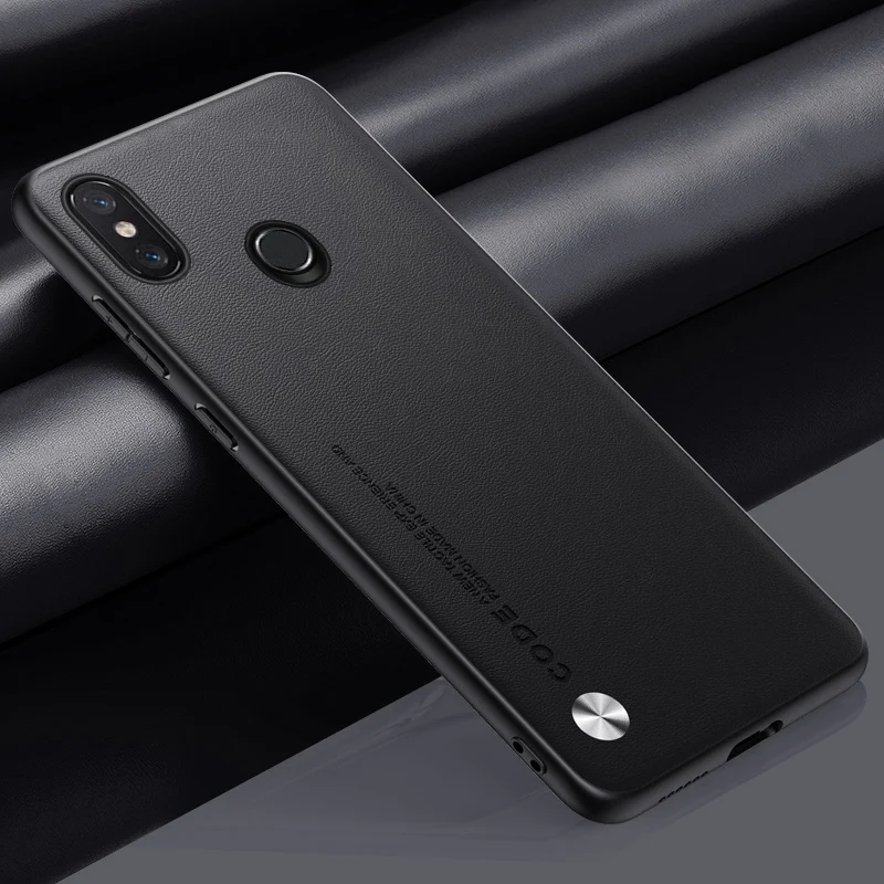 Luxury PU Leather Matte Silicone Shockproof Phone Case - Full Protection Back Cover
