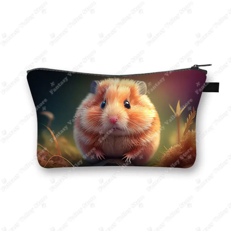 Charming Pet Print Cosmetic Case - Makeup Bag and Beauty Organizer Zipper Pouch