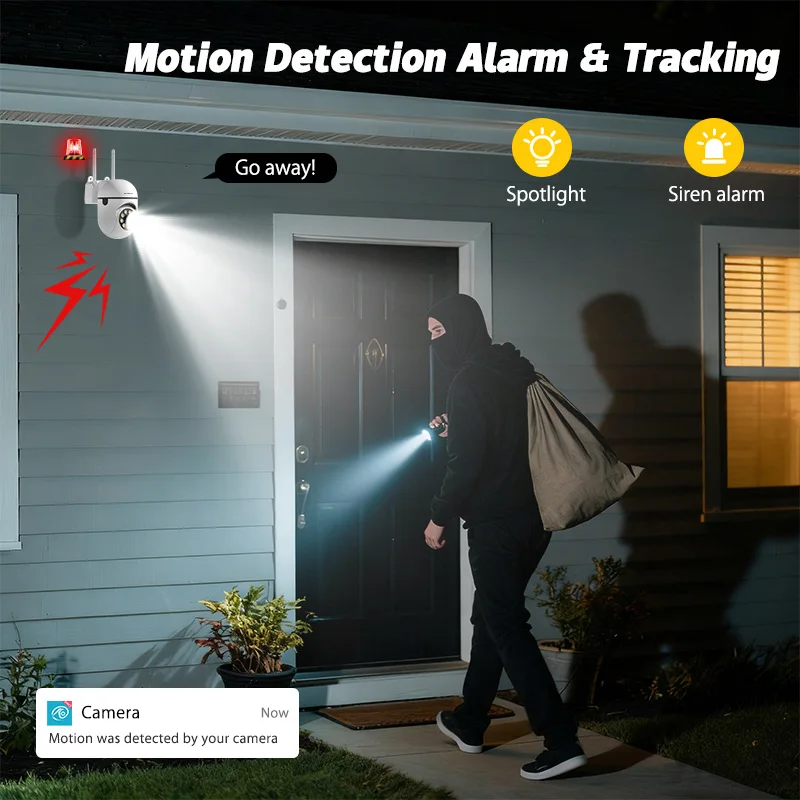 SZSINOCAM 3MP Wifi IP Wireless Security Surveillance PTZ Camera 4X Zoom Cameras Tracking Two-way Audio HD Night Color Camera 5