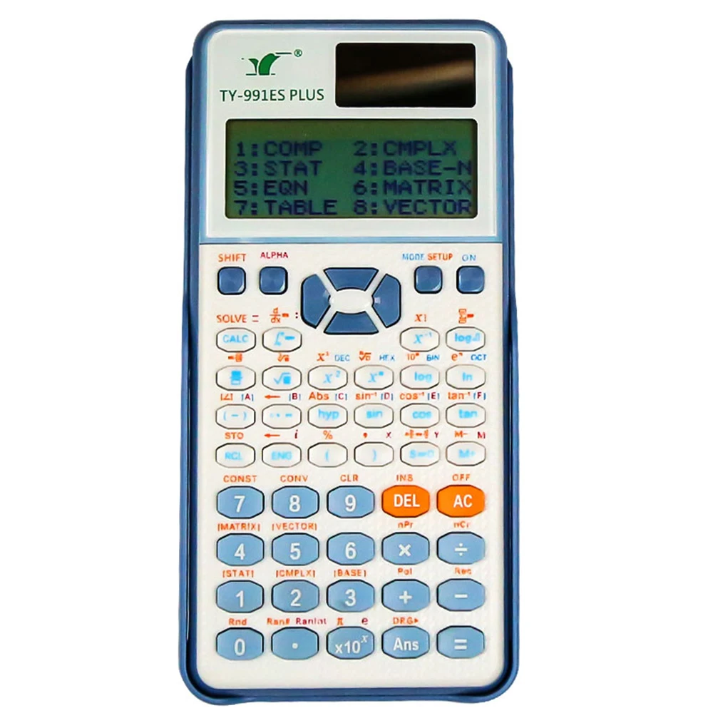 【Neu】Wissenschaftliche Taschenrechner, Mathematikrechner mit 417-Funktionen, HD-Punktmatrix-Display, 96 x 31), Dual-Stromversorgung