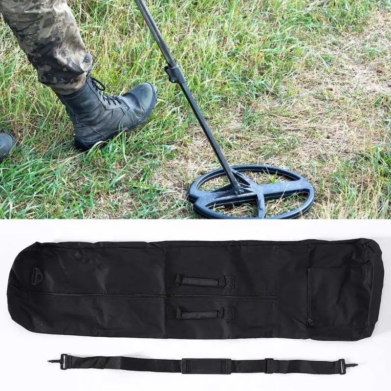 Bolsa De Transporte Para Detector De Metales Garrett - Negra Con Texto Verde, Para Llevar El Detector Montado