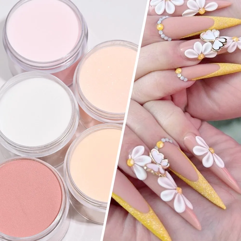 Nail Powder Acrylic Nail Powder 1Oz/Jar Nude Acrylic Nail Powder 20 Colors Extension Builder Carving Sculptured Powder Net-28g Polymer Nail Art Chrome Dust #F94