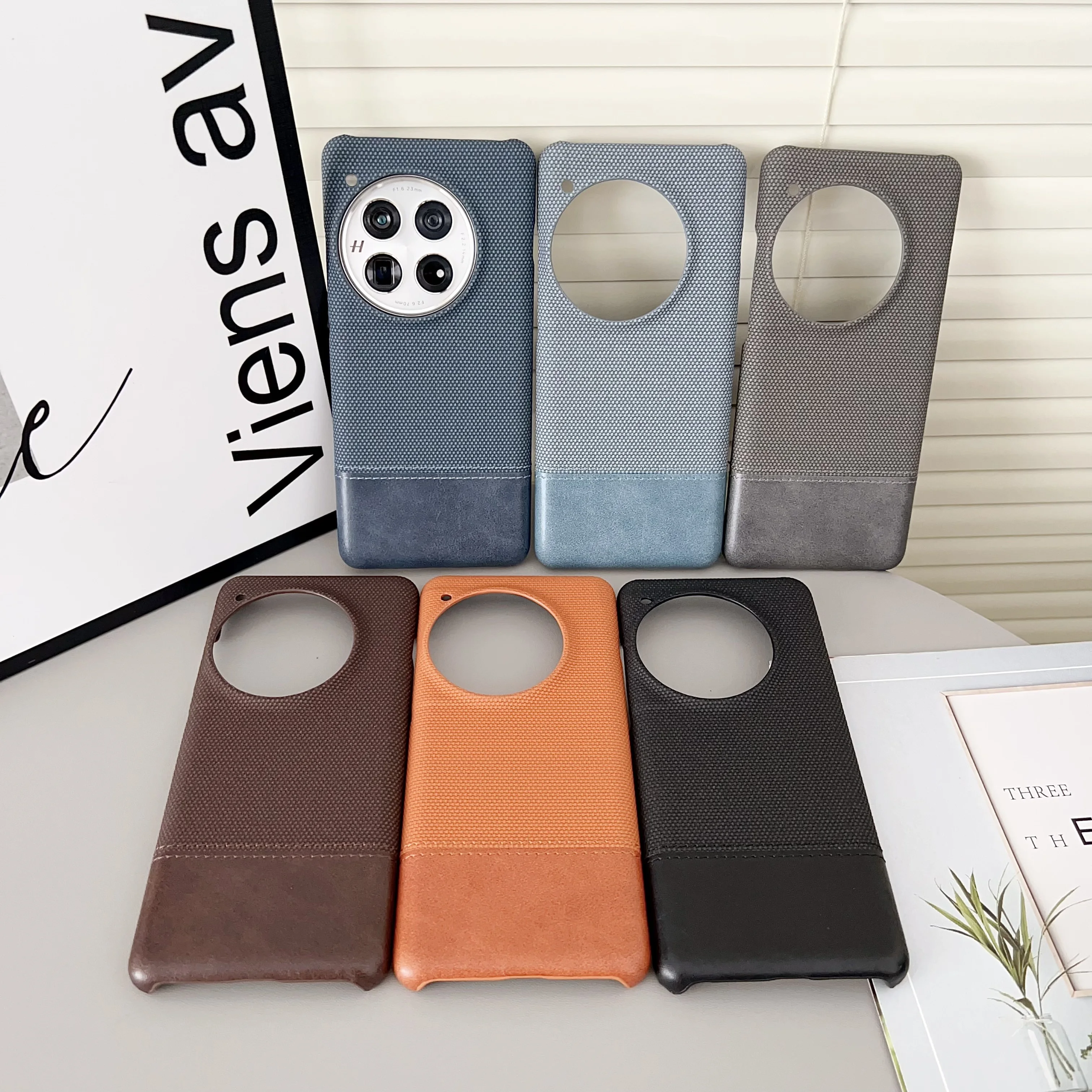 Luxury Retro Jeans Denim Matte Phone Case - Shockproof Armor Bumper Cowboy Cover