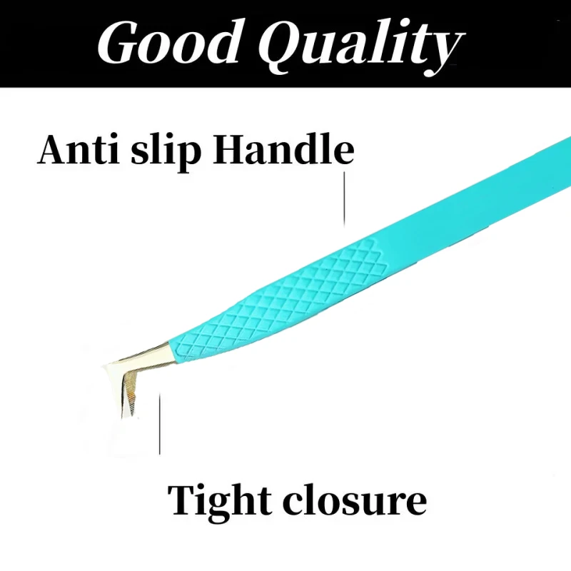 Fiber Tip Lashes Tweezers with Fiber Tip Tweezers Eyelash Extensions Stainless Steel Lash Tweezers for Eyelash Extension Tweezer 4