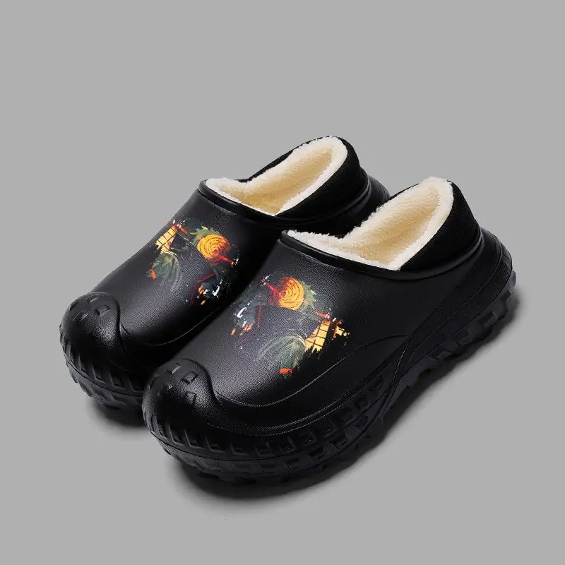 Naruto Neue Winter Paar EVA Rutschfeste Baumwollschuhe Cartoon Anime Student Wasserdichte Reifensohle Schmutzabweisende Baumwollhausschuhe – Detail 7