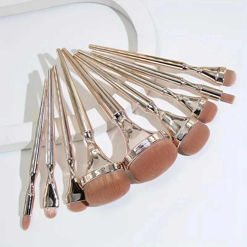 4 Piece Precision Makeup Brush Set Soft Detail Eye Concealer Brushes Gold Ferrule Cosmetic Brush Kit main image 0