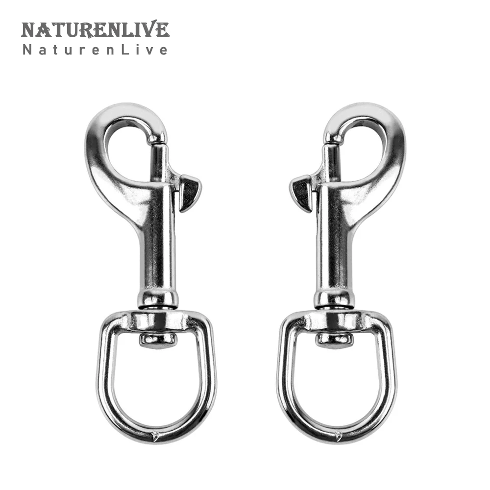 Swivel-Eye Bolt Snap Hook Marine Grade 316 Stainless Steel Rotate Oval Ring  Spring Loaded 65mm