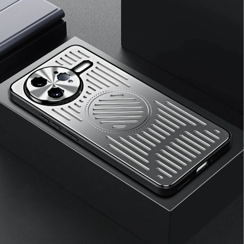 Aluminium Alloy Magnetic Shockproof Cooling Case with Heat Dissipation and Camera Protection