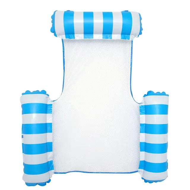 Reusable Summer Water Float Lounger Sleeping Bed Shape Inflatable Pool Floating for Swimming Beach Water Sports 2