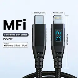 Premium 2m USB - C to Lightning Fast Charging Cable, MFi Certified - 3m (Black)