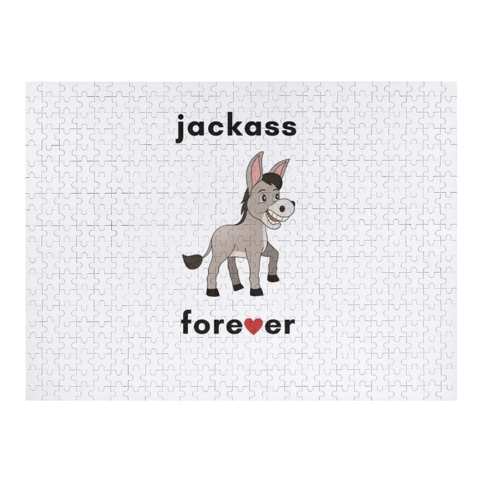 Jackass forever funny donkey Jigsaw Puzzle Personalized Baby Object Customizable Gift Personalized Gift Married Puzzle