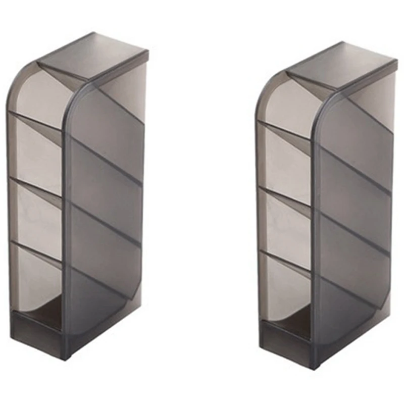 

Настольный держатель для ручек 2 шт., настольный прозрачный держатель для ручек с 4 ячейками, школьные и офисные принадлежности