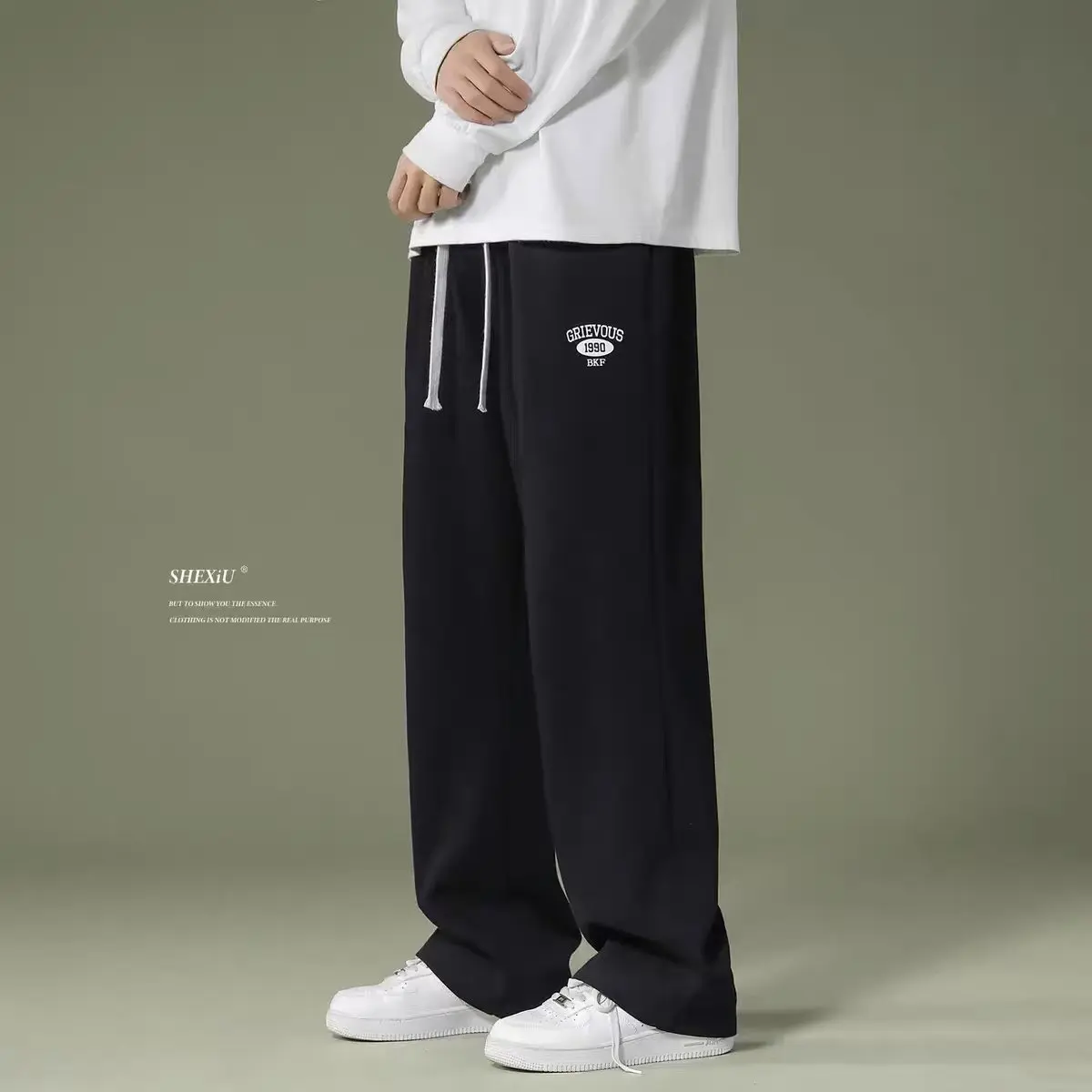 

Men's Casual Essentials Loose Oversize Pants To Work Street Sweatpants Wide Leg Pants Autumn Clothes Gym Fashion Streetwear 2023