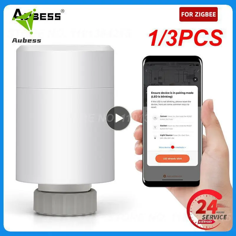 

1/3PCS Tuya Smart Thermostat Radiator Valve TRV Programmable Floor Heating Controller Support Alexa Yandex Alice Smart