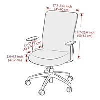 Solid Color Office Computer Chair Cover Stretch Rotating Gaming Chair Cover Spandex Seat Case Funda Para Silla De Oficina Home 2