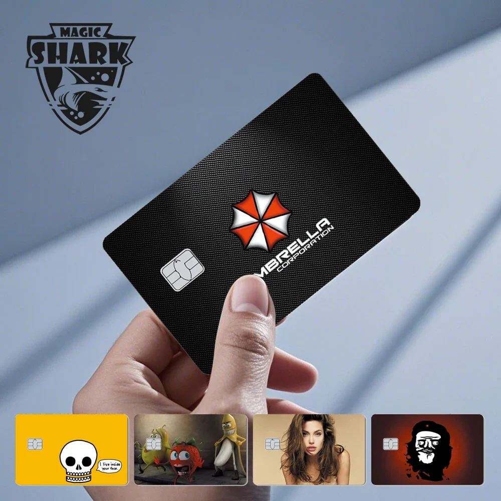 Lustiger Jenus Panda Army Skull Hübsche Frauen-Aufkleber aus mattem PVC, wasserfest, für Debit-Kreditkarte