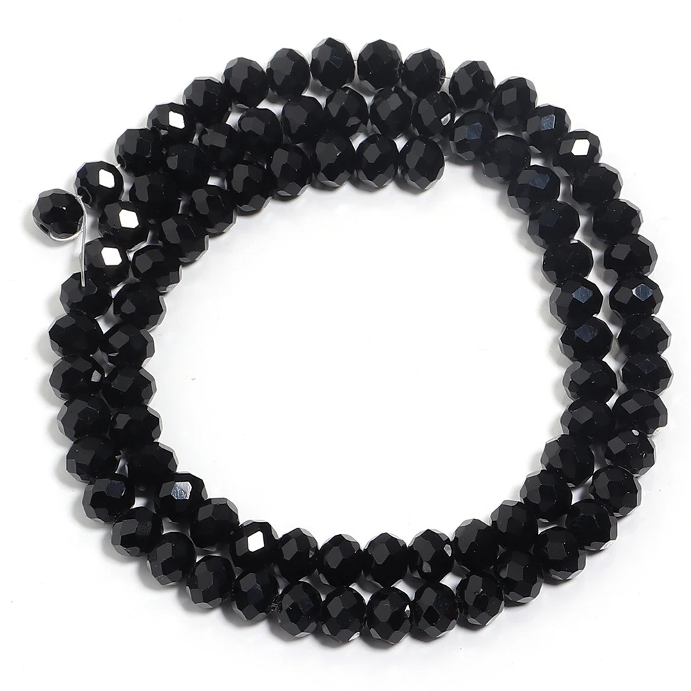 3 4 6 8 10 mm Kristall-Rondelle-Perlen, Abacus, facettiertes Glas, lose Distanzperlen für Schmuckherstellung, DIY-Armband, Halskette, Zubehör – Detail 9